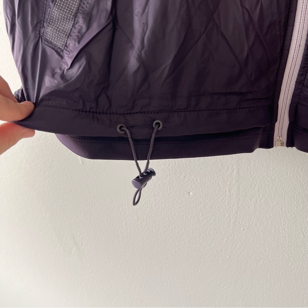 Tangerine Zip-Up Windbreaker Athletic‎ Jacket Dark Purple Large - Picture 7 of 9